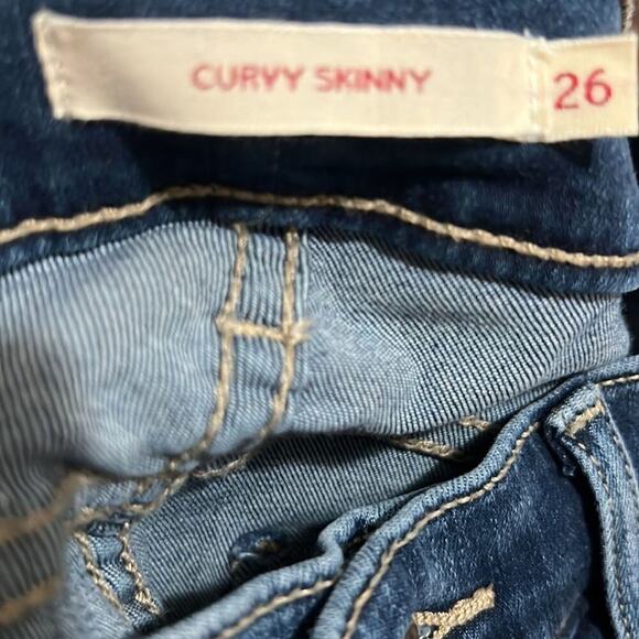 Levi’s Premium Curvy Skinny Mid Rise Jeans Size 26 - Picture 6 of 10